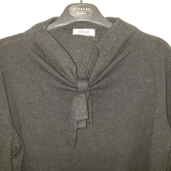 Moschino cashmere sweater size 12 black - Picture 3 of 4